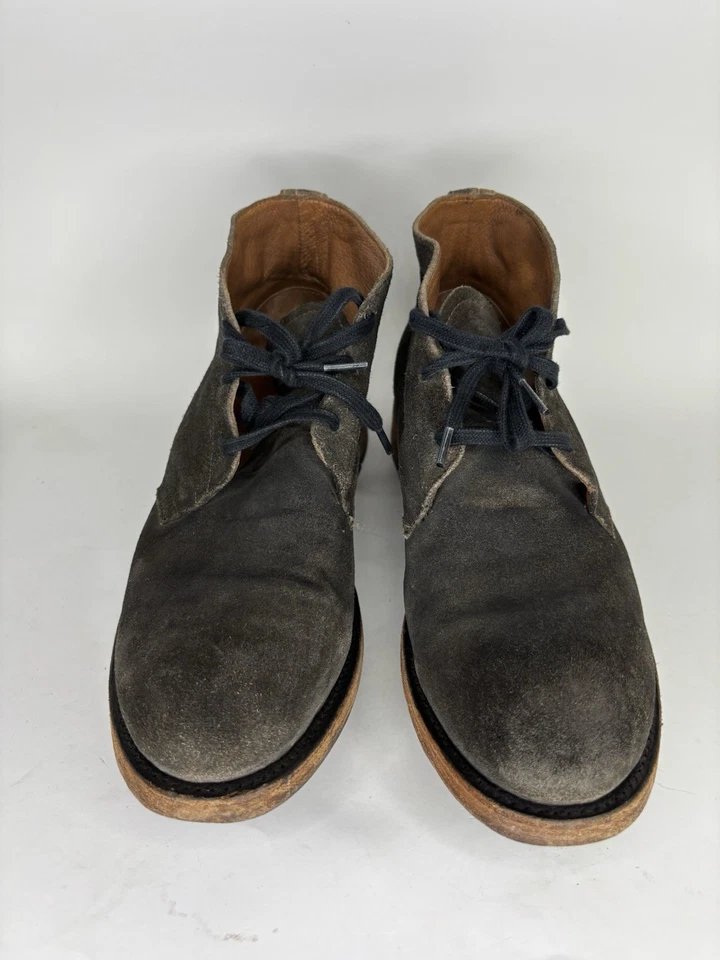 Frye ботильоны мужчин размер 10D коричневый замши на шнуровке сделано в Мексике - Изображение 4 из 4
