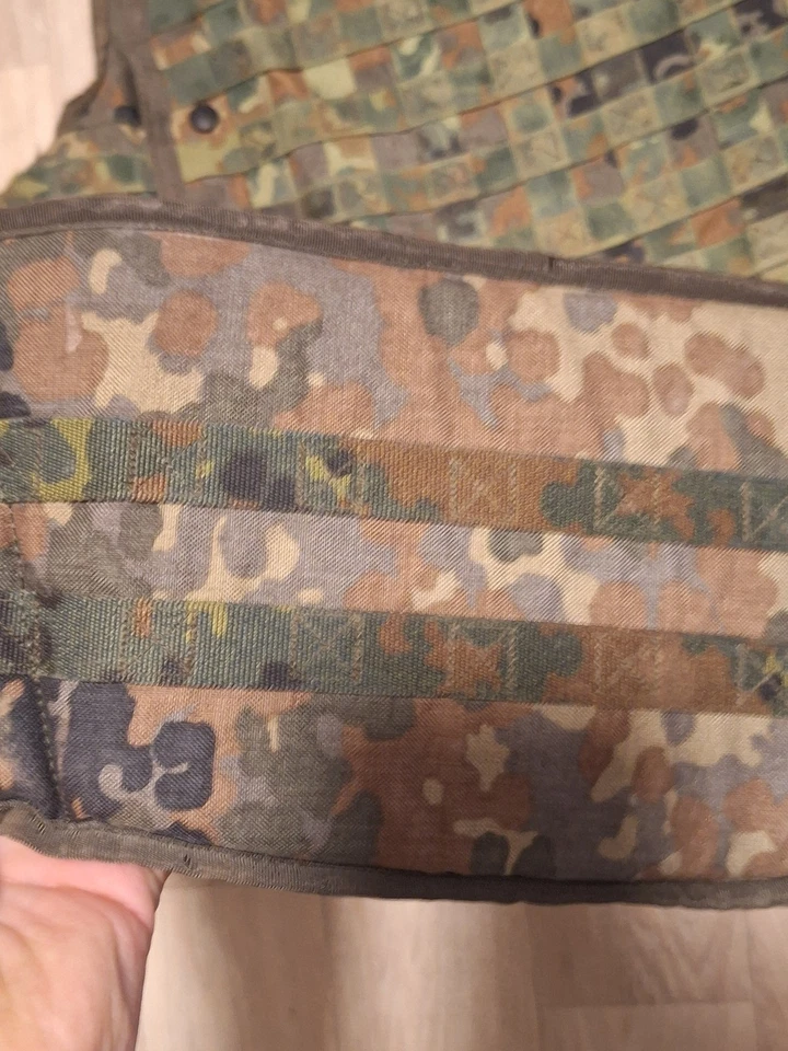 Bundeswehr Schutzweste Massiv Stichschutz Kampfmittelräumung mit Gurt - Bild 3 von 4