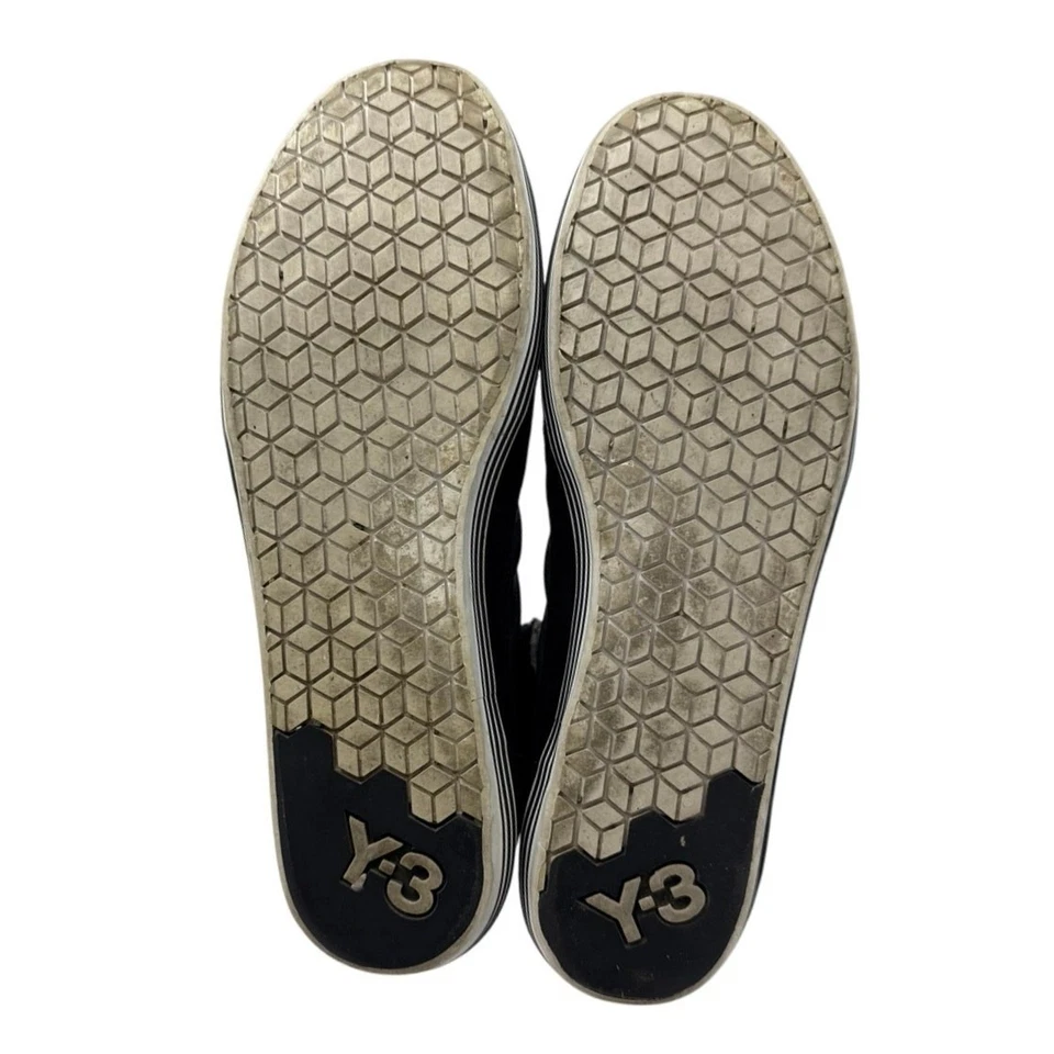Adidas Y-3 Yohji Yamamoto Para Mujer Negro Gris Gamuza Parte Superior Alta Tenis Zapatos Talla 7 Foto 4 de 4