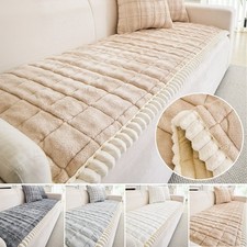 1/2/3 Seat Couch Cover for Dogs Washable Non-Slip Pet Fuzzy Sofa Pad Blanket