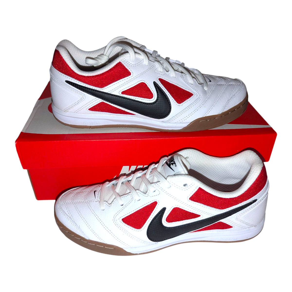 Nike Gato Chicago IB8509-100 White/Black-Gym Red Shoe Men