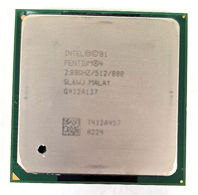 Intel Pentium 4 SL6WJ| 1 Core| 2 Threads| 2.8GHz| mPGA478B