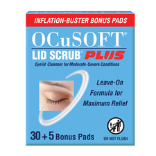 OCuSOFT Lid Scrub Plus 30 Count Inflation Buster with 5 extra pads