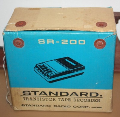 Standard Radio Corp Transistor Tape Recorder SR-200 NEW OLD STOCK Japan NIB