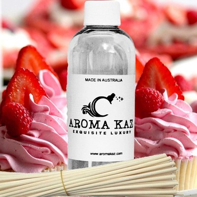 Raspberry Cream Cupcakes Reed Diffuser Oil Refill Vegan Alcohol-Free