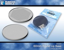 60MM Runde Basis - Pack 5 - RUBICON - WW II - Neu