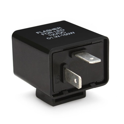 12V 2-Pin Motorcycle Blinker Adjustable LED Flasher Relay Turn Signal Indicator - Foto 10 di 12
