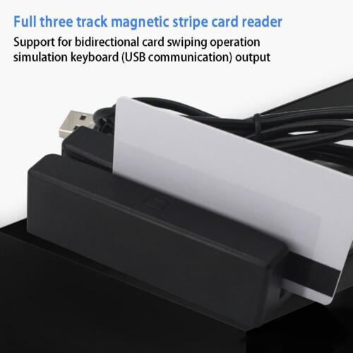 Lector de banda magnética, mini lector de banda magnética deslizante USB 1 pieza M2P7 - Imagen 1 de 12