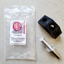Thomas Hardware C2 Entrance Door Pin Sleeve Kit W/ Greasable Pivot Block ~NEW