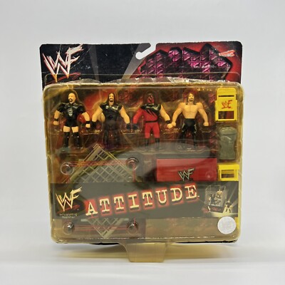 Just Toys WWF Micro Bend-Ems Attitude Stone Cold Kane Edge Undertaker Toys Read