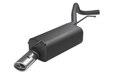 muffler for Skoda Fabia I Hatchback 1.0i 37kW 2000-2006 Single Round Tip 100mm