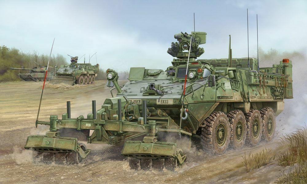Trumpeter 01574 - 1:35 M1132 Stryker Engineer Squad Vehicle - New