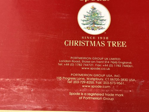 Spode Christmas Tree Rectangular Scalloped Serving Tray 11" Inch Mint MIB NEW - Picture 6 of 13