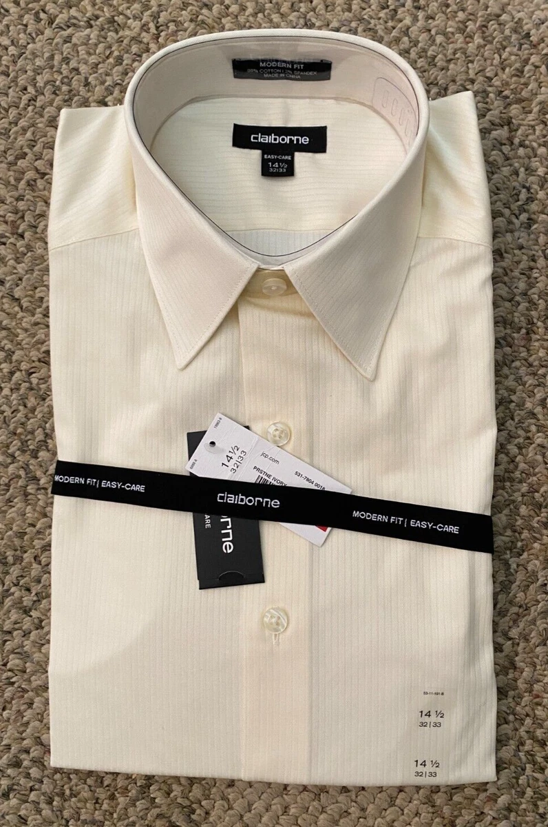 Claiborne Cotton Blend Solid Dress Shirts for Men for sale | eBay