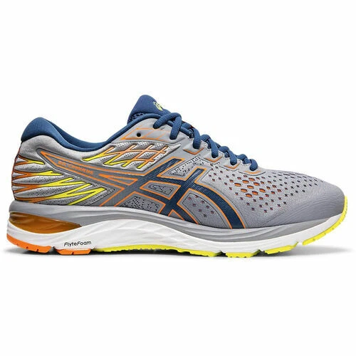 ASICS GEL Cumulus 21 scarpa da corsa atletica uomo misura 8 5 colore grigio blu e giallo