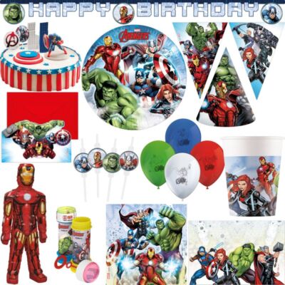 Avengers Party Deko Partyset Kindergeburtstag Deko Geburtstag Hulk Thor Set