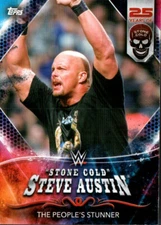 2021 Topps WWE Superstars 25 Years Stone Cold Steve Austin #186 People's Stunner