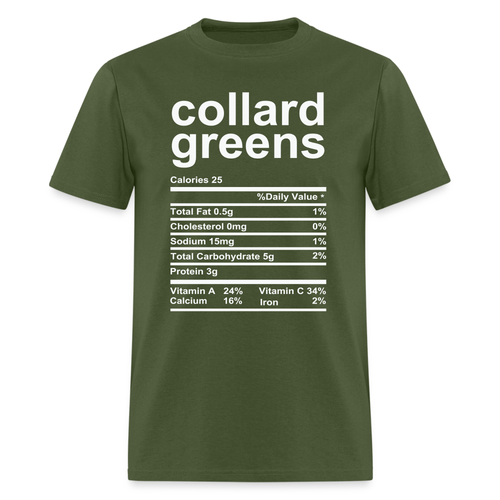 Collard Greens Nutrition Facts T-Shirt - Picture 43 of 71