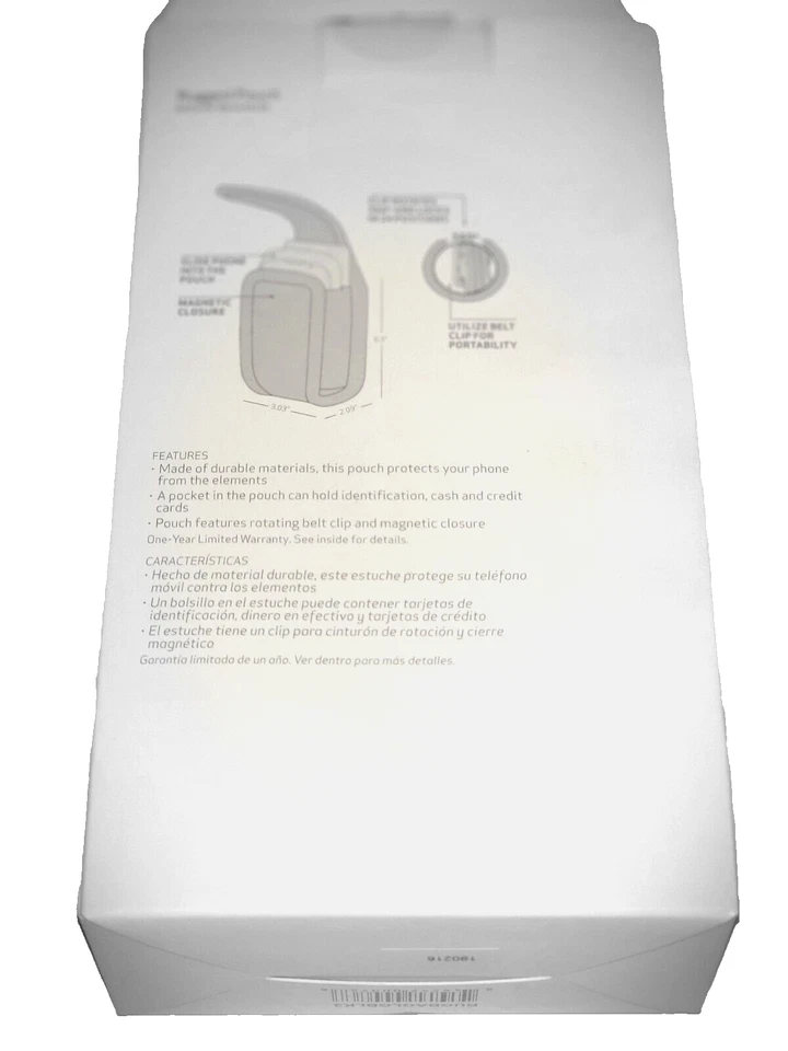 LOT OF 50 VERIZON RUGGED POUCH, RUGBAGLGBLK3, DURABLE NYLON, ROTATING CLIP, NEW - Image 3 of 4