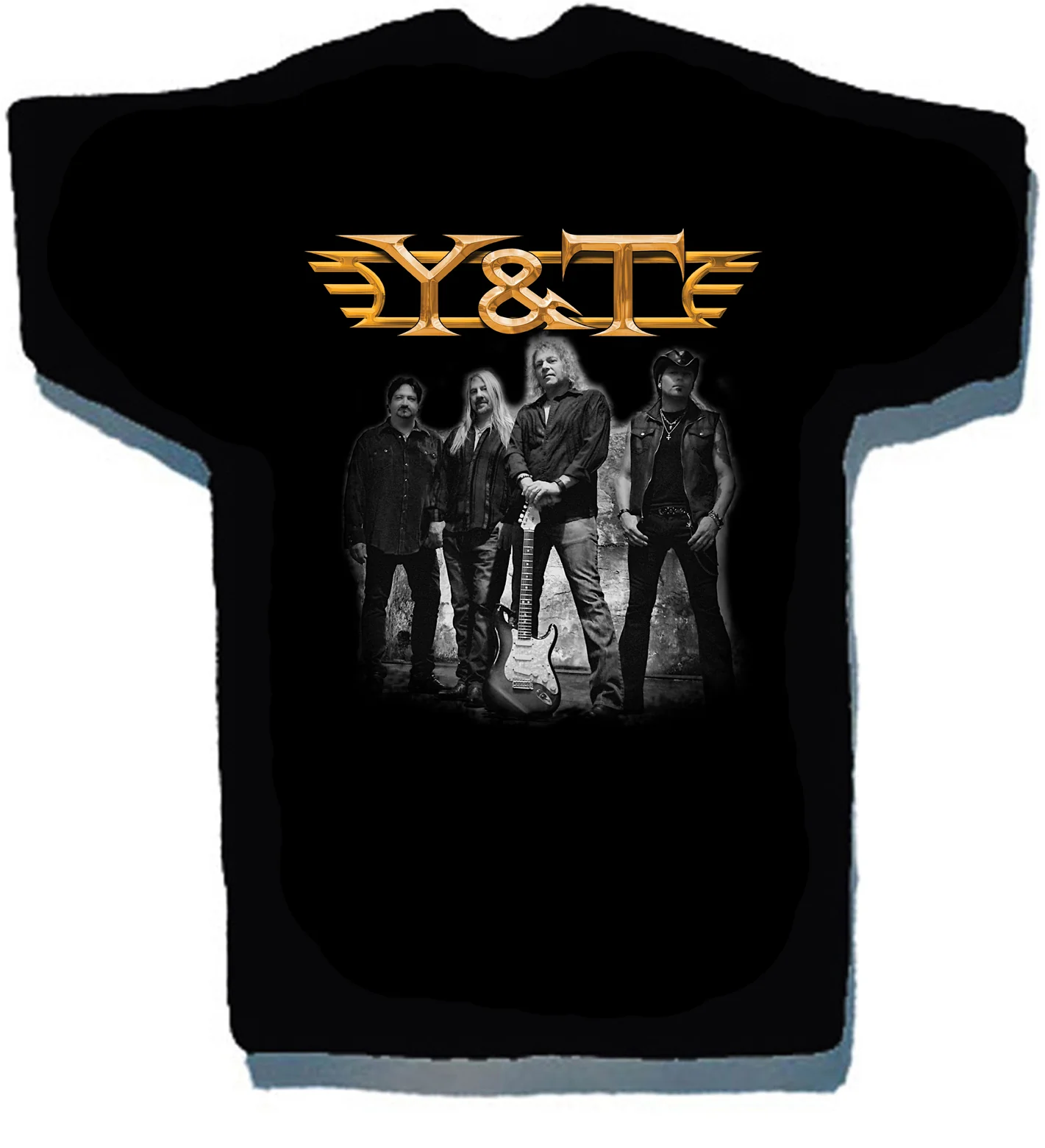 In Concert Live Y&T Band Shirt Classic Black Unisex S-5XL