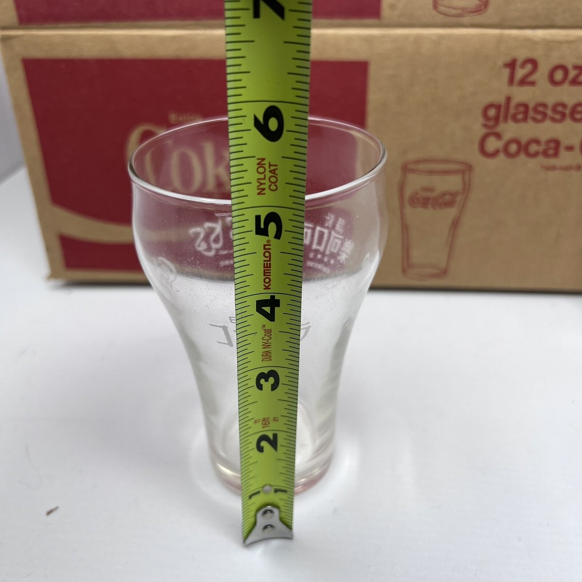 Vintage Set of 10 Coca Cola 12 oz Glasses in Original Box 4