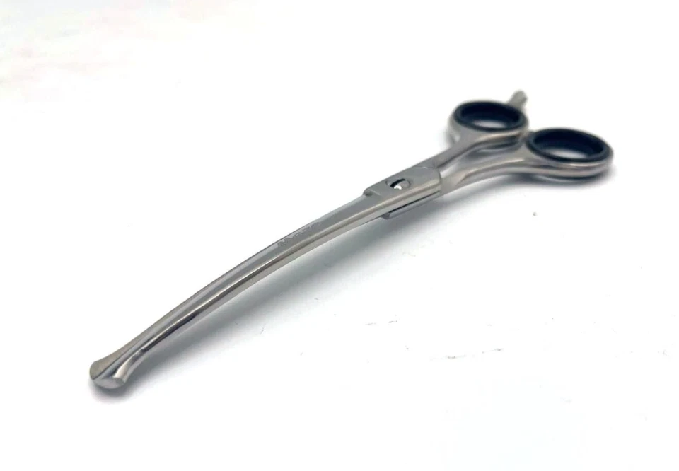 PET GROOMING CAT DOG Rabbit SAFETY BLUNT END Ball Tip PROBE Curved SCISSORS 6.5" - Image 2 of 4