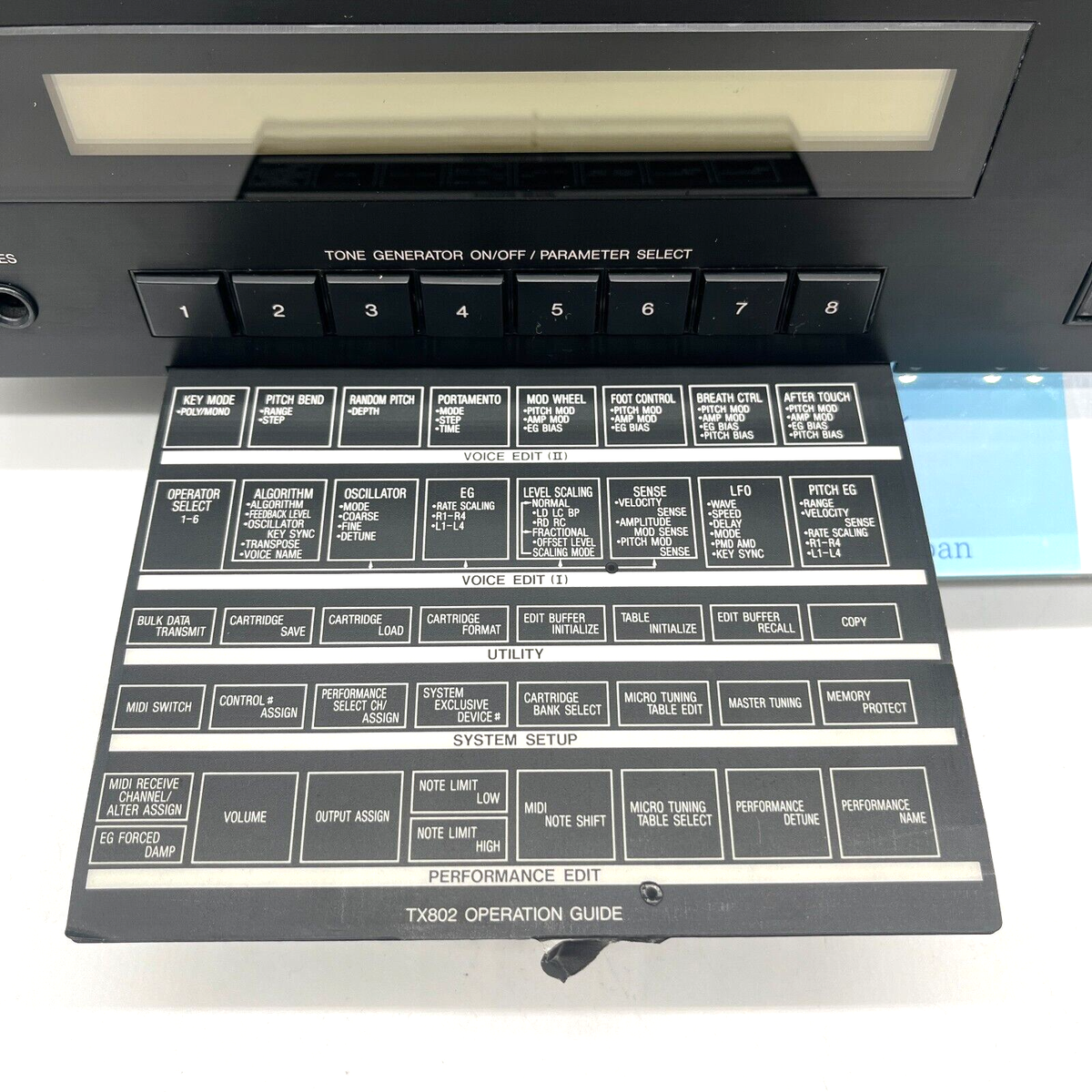 Yamaha TX802 FM Tone Generator Synthesizer Used Tested from