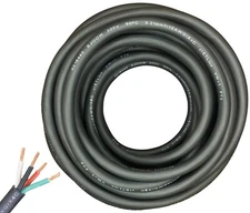 WindyNation 2-DAY SHIPPING 12/4 SJOOW Cable 12 Gauge 4 Conductor 300V Cable Wire