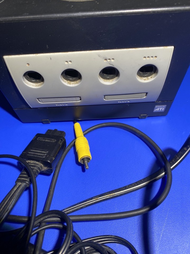 Nintendo GameCube Console System Black For Parts OR Repair Bad Laser