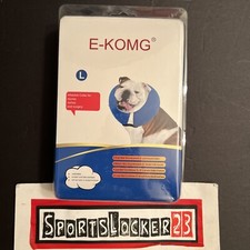 E-KOMG Dog Cone After Surgery Inflatable Collar Blow Up Dog Collar Size L - NEW