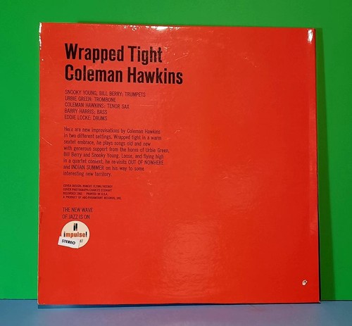 COLEMAN HAWKINS WRAPPED TIGHT JAZZ RECORD STEREO 1ST PRESS - Picture 2 of 5