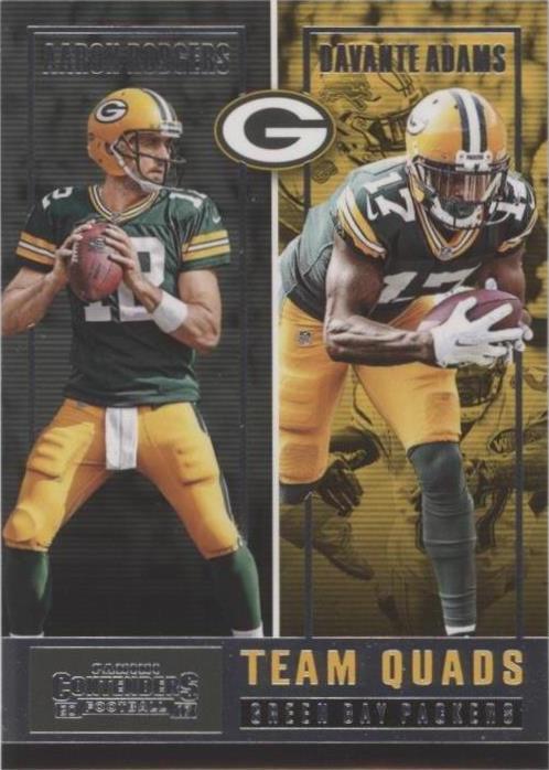 2017 Panini Contenders Aaron Rodgers Clay Matthews Davante Adams #TQ-4 - 1 of 2