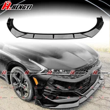 For KIA K5 GT EX LX 2021-2024+ Front Lip Splitter Spoiler Body Kits Gloss Blk