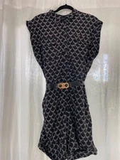 NEW Totem Black and White Jumpsuit Romper Medium