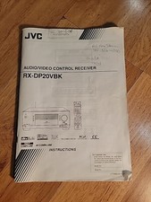 JVC RX-DP20VBK Receiver Instruction Manual