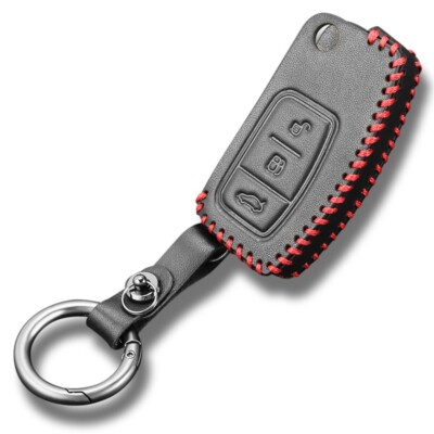 Leder Auto Auto Fernbedienung Schlüssel Cover Etui Halter-passt Ford Fiesta, Mondeo, Focus