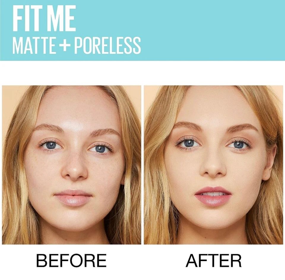 (2 Bottles) Maybelline Fit Me Matte+Poreless Foundation #122 Creamy Beige 1fl oz - Image 4 of 4