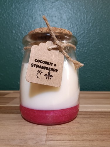 Tropical Candle Set – 2pcs: Coconut Strawberry & Coconut Pineapple, 5oz Each - Bild 9 von 13