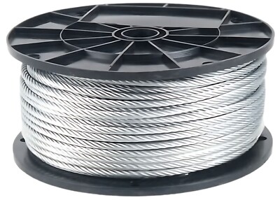 316 Stainless Steel Cable Wire Rope 1/4'' 1x19 for DIY Decking Railing System