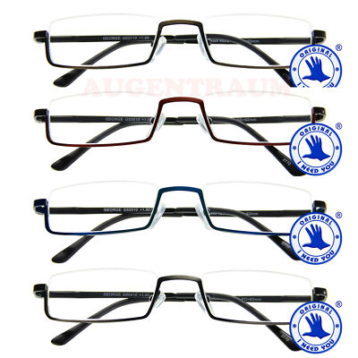 1 Lesebrille / Lesehilfe George Herren Damen Unisex 1,0 1,5 2,0 2,5 3,0 Neu