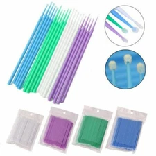 100 Pcs Disposable Material Dental Micro Brush Applicator XS/S/M/L 1.2/1.5/2.0