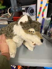 Folkmanis Gray Wolf Puppet with Teeth