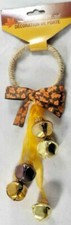 Harvest Decorative Door Hanger with Bells Gold & Bronze Bells Gold Ribbon 3"X11"