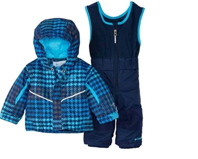 Columbia Mädchen Buga Set Kinderjacke Schneeanzug - blau 6-12 Monate
