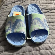 Unisex Slip On Wilder Blue Tie Dye Sandals Size 3