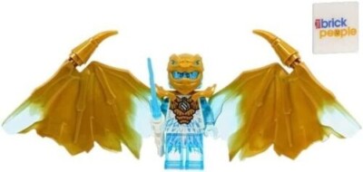 LEGO Ninjago Crystalized: Zane Dragon Minifigure with Sword