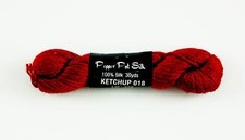 PEPPER POT SILK 018 Ketchup Red Single Ply 30 Yd. Needlepoint Stitching Thread