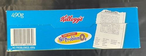 The Simpsons - Bart Simpson's No Problemo's Cereal - Box Sealed Unopened - 2003 - Picture 6 of 6
