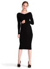 Hatch Maternity Women’s THE ALESSIA DRESS Bodycon Black Size 0 (XS/0-2) NEW
