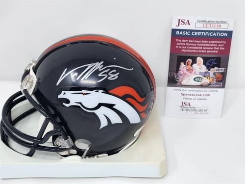 VON MILLER signierter BRONCOS Mini Helm JSA COA